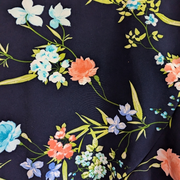 Jessica Howard Blue Flowered Dress (12P) - Picture 2 of 5